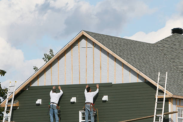 Professional Siding Replacement technician working in Liberty Hill, TX